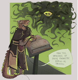 my oc + hermaeus mora skyrim